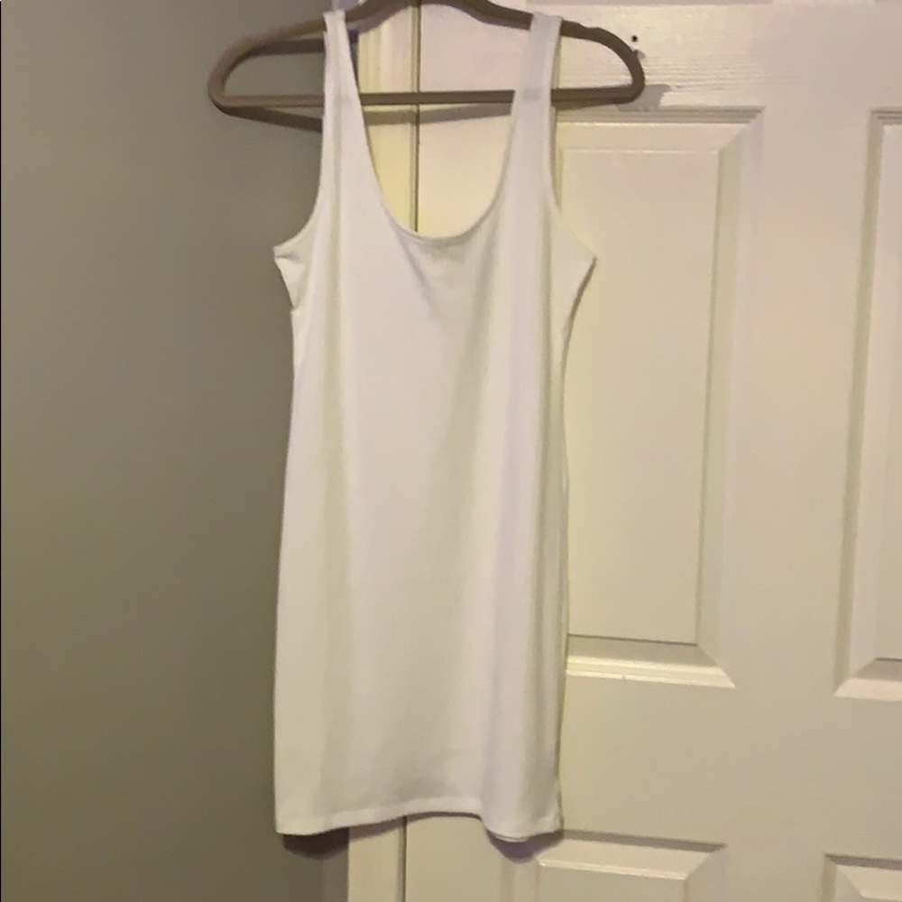 White little skin tight dress!